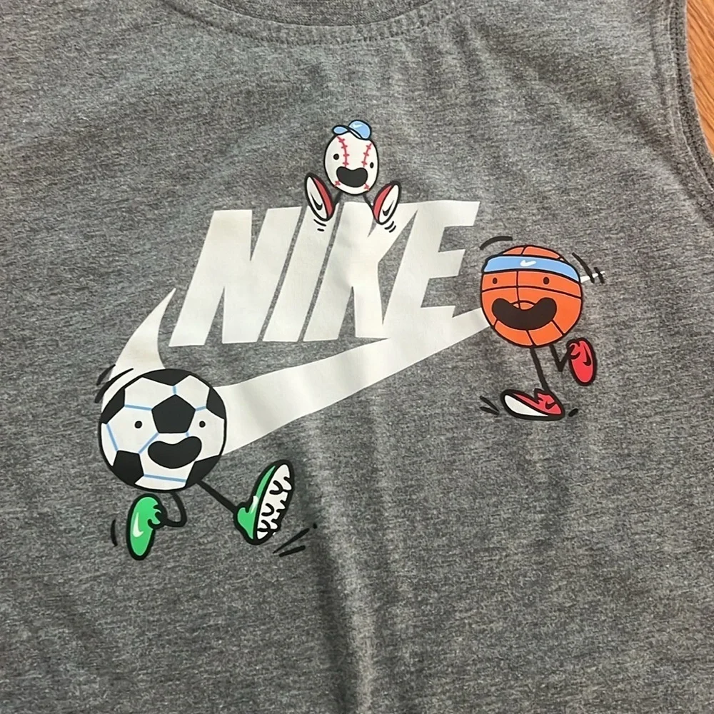 Nike Kids Gray Sleeveless Top - Picture 4 of 5